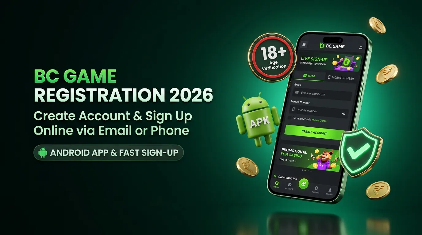BC Game India Registration 2026 – Create Account & Sign Up Online